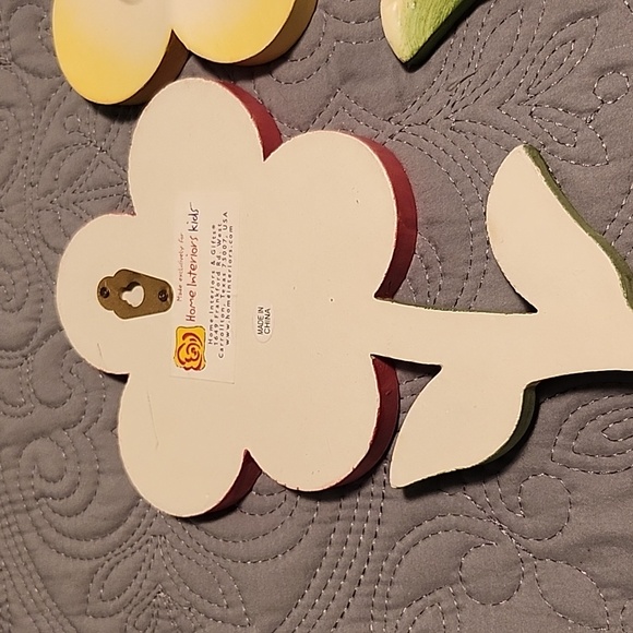 Home interiors flower wall plaques decor - Picture 2 of 5